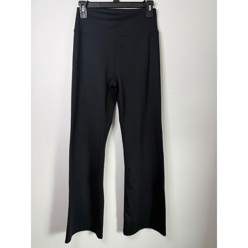 Balance Collection Womens XL Black High Waisted Flare Leggings Yoga Pants